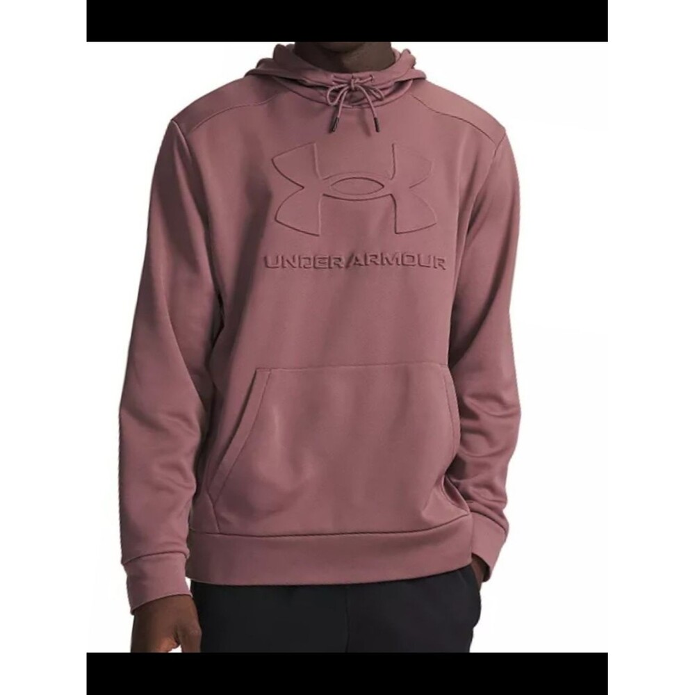 Under Armour Men's Dusty Rose Hooded Pullover Sweatshirt
